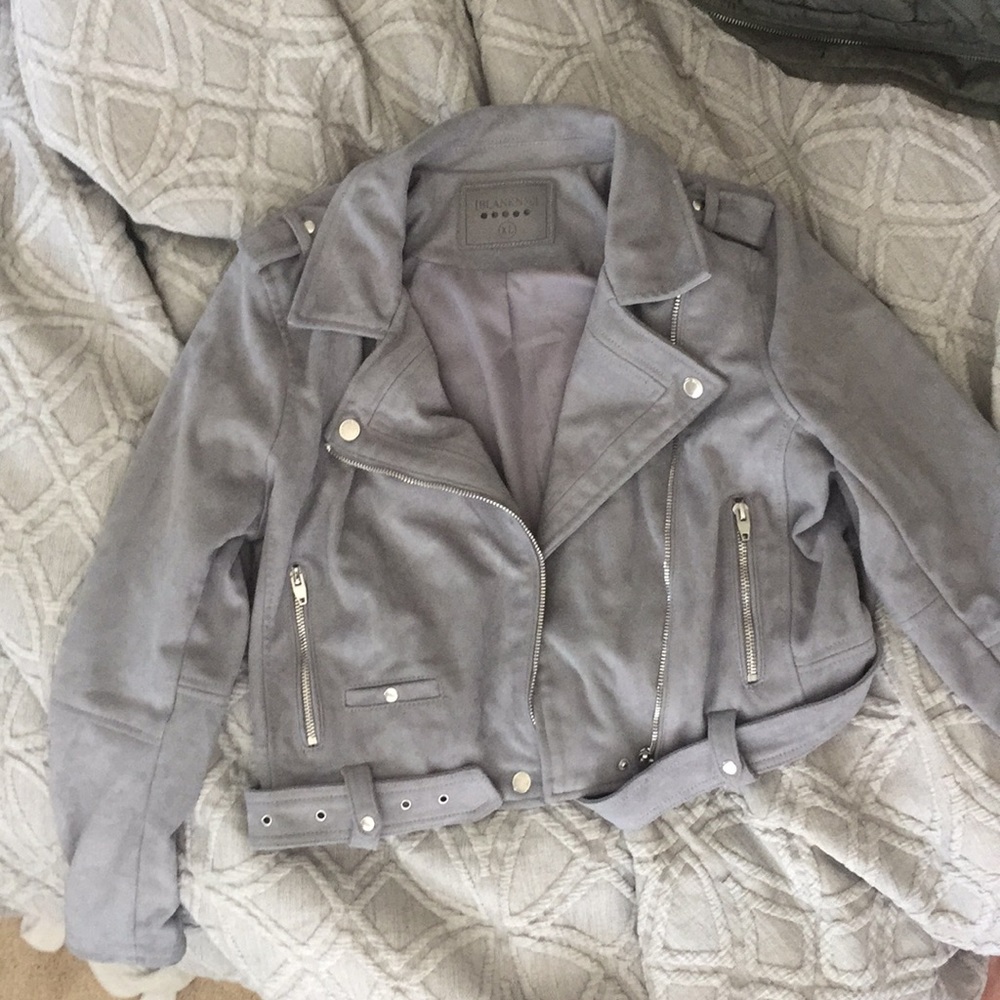 Blank NYC faux suede Moto jacket - girls sz XL